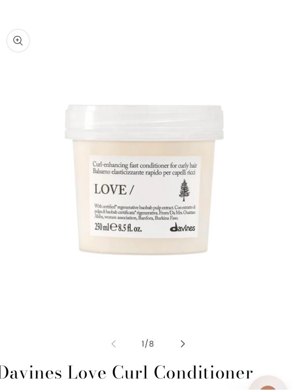 Davines LOVE Curl Enhancing Conditioner - White Cream